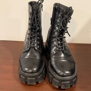 PrettyLittleThing Black Combat Boots